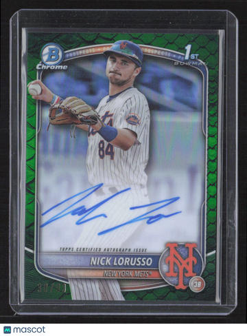 2025 Chrome Nick Lorusso Green Reptilian Refractor Auto /99