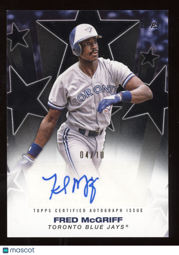 2025 Topps Baseball Stars Autograph Fred McGriff #BSA2-FM Black /10
