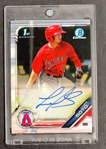 2019 Bowman Chrome Livan Soto 1st Bowman auto