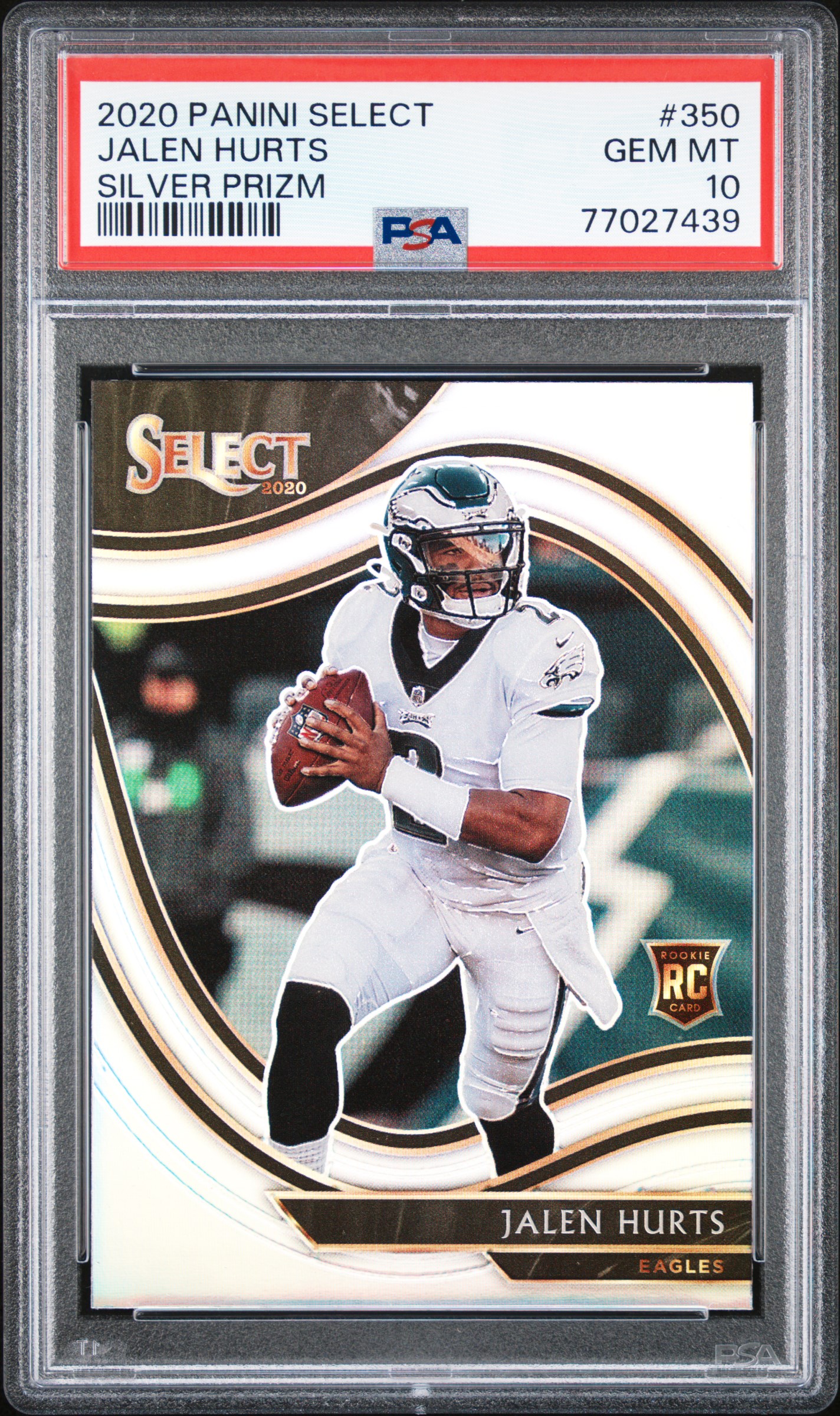 2020 Panini Select Silver Field Level Jalen Hurts #350  PSA 10