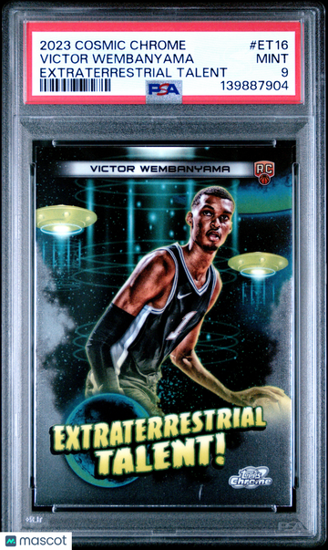 2023 Topps Cosmic Chrome Extraterrestrial Talent Victor Wembanyama #ET16 PSA 9