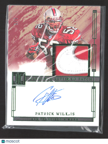 2024 Panini Impeccable Football Patrick Willis #ERA-PWS /5 Authentic Memorabilia Elegance Retired Patch
