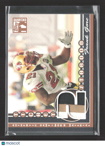 2007 Topps TX Exclusive Ticket to Stardom Frank Gore #STP-FG /49 Patch Authentic Game Worn Material