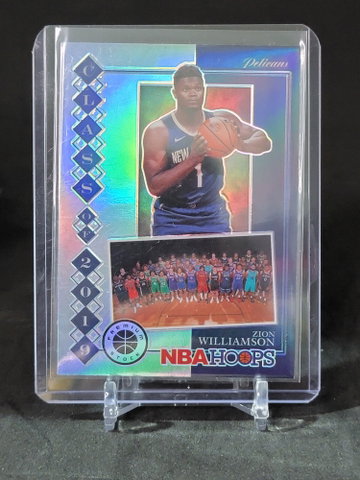 Premium stock class of 2019 zion Williamson Rookie holo prizm refractor 