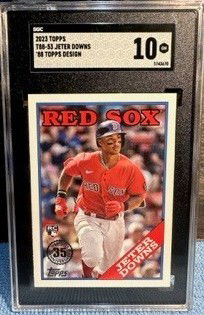 2023 Topps Series 1 Jeter Downs RC 1988 Design SGC 10