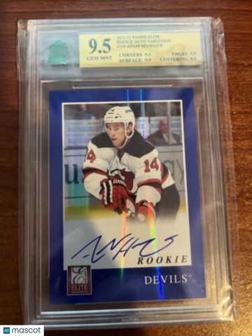 2011-12 Panini Elite Adam Henrique Rookie MNT 9.5