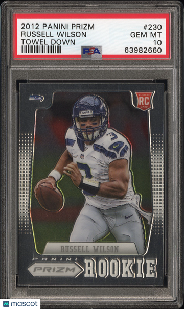 2012 Panini Prizm Russell Wilson #230 Rookie PSA 10