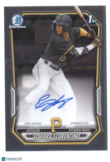 2026 Bowman Chrome Prospect Autographs Edward Florentino #CPA-EF 1st Bowman
