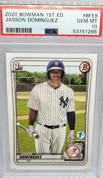 2020 Bowman 1st Edition #BFE 8 Jasson Dominguez  PSA Gem Mint 10