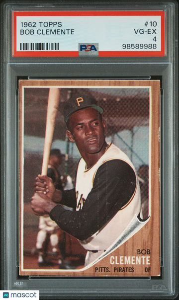 1962 Topps Bob Clemente #10 PSA 4