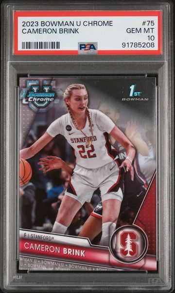2023 Bowman University Chrome Cameron Brink #75 PSA 10