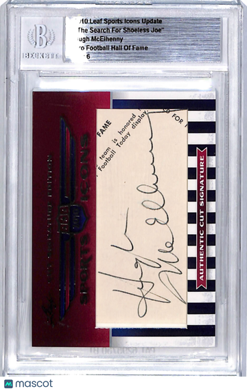 2010 Leaf Sports Icons Update Hugh McElhenny #CS-HM1 Authentic Cut Signature