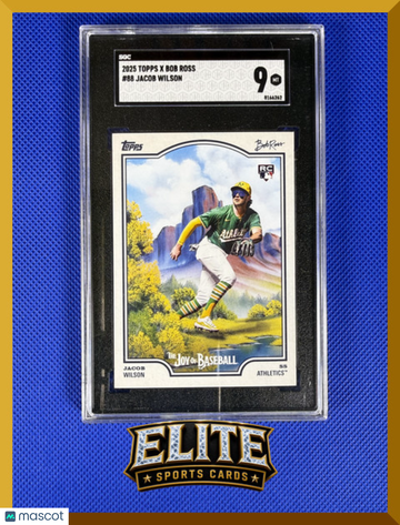 2025 Topps x Bob Ross The Joy of Baseball Jacob Wilson #88 RC / SGC 9