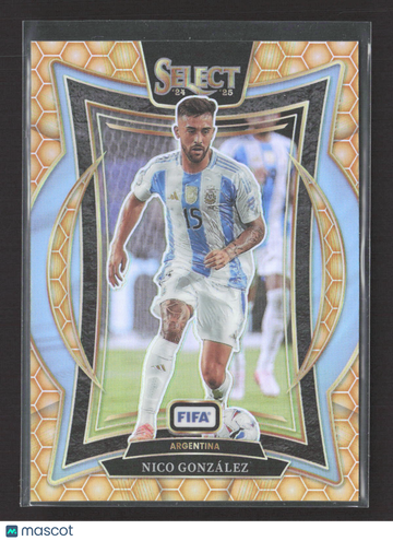 2025 Panini Select FIFA Soccer Terrace Nico González #58 Honeycomb Prizm