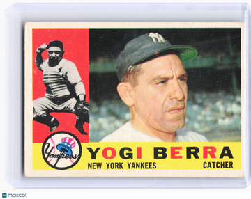 Topps 1960 Topps Baseball—Yogi Berra #480 —Very Good