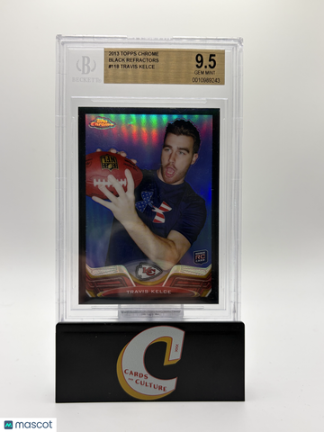 2013 Topps Chrome Black Refractors Travis Kelce BGS 9.5