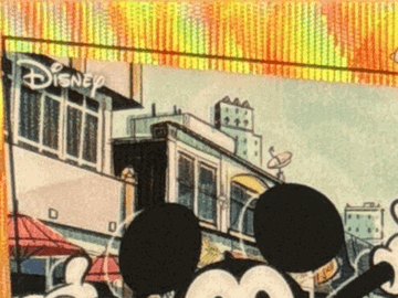 2026 Topps Disney Neon Mickey Mouse Shorts Short Prints Orange Wave /25