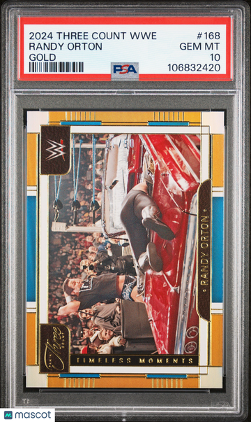 2024 Panini Three Count WWE Randy Orton #168 Gold PSA 10
