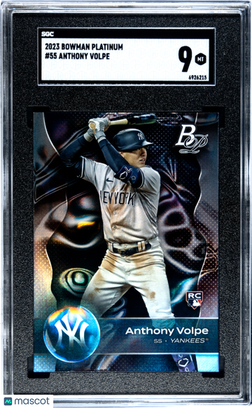 2023 Bowman Platinum Anthony Volpe #55 SGC 9