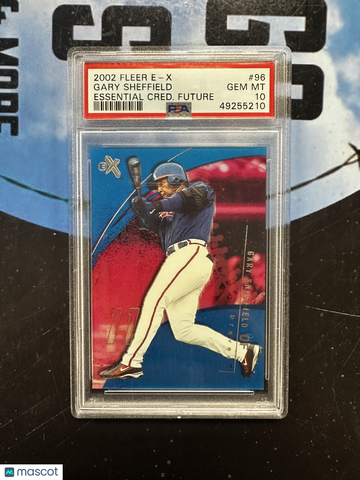 2002 Fleer E-X Gary Sheffield #96 Essential Credentials Future PSA 10