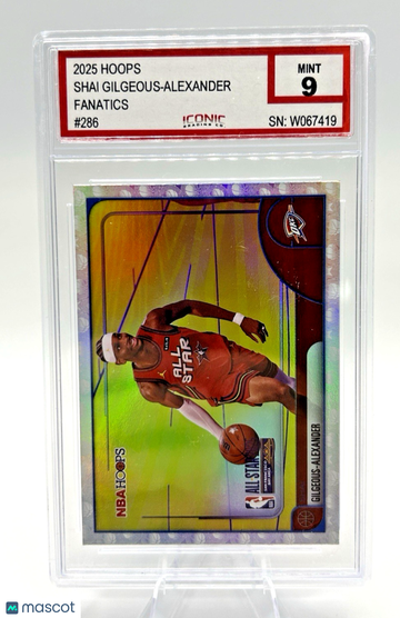 2025-26 Topps Shai Gilgeous-Alexander #286 Holofoil 9 Topps