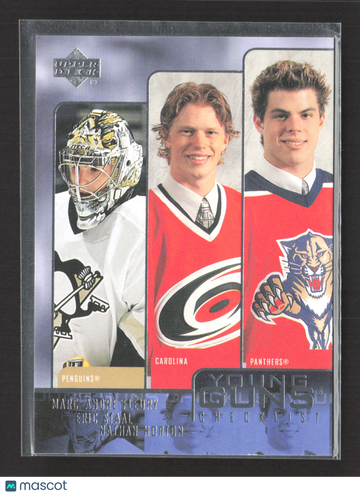 2003 Upper Deck Young Guns Marc-Andre Fleury Nathan Horton Eric Staal #245 Checklist