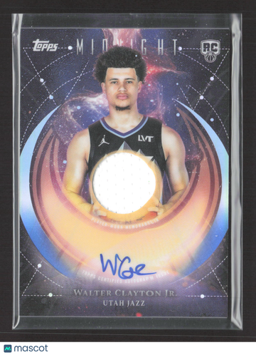 2025 Topps Midnight Walter Clayton Jr. #RJA-WC Rookie Jersey Autograph RC Memorabilia