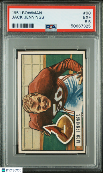 1951 Bowman Jack Jennings #98 PSA 5.5