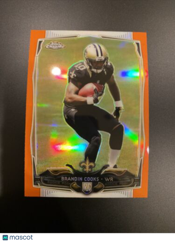 🔥2014 Topps Chrome - Orange Refractor #49 Brandin Cooks (RC) Mint Cowboys