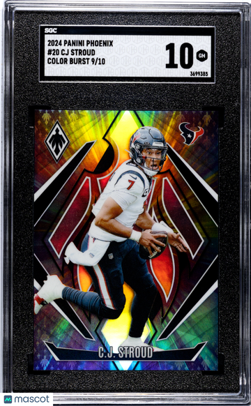 2024 Panini Phoenix CJ Stroud #20 Color Burst SGC 10