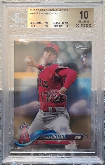 2018 Topps Chrome Update Shohei Ohtani RC #HMT1 BGS 10