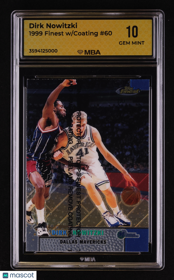 1999 Finest Dirk Nowitzki #60 w/Coating MBA 10