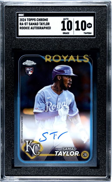 2024 Topps Chrome Samad Taylor #RA-ST RC Auto SGC 10 Auto 10