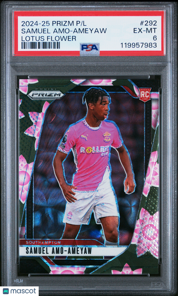 2024-25 Panini Prizm Premier League Samuel Amo-Ameyaw #292 Lotus Flower PSA 6