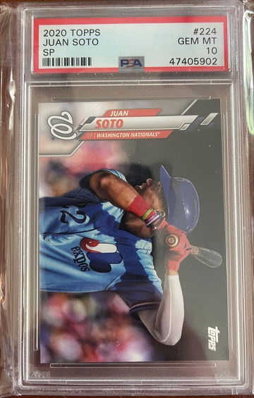 2020 Topps SP Variation #224 Juan Soto Gem Mint PSA 10