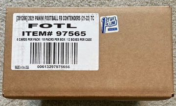 2021 Panini Contenders Football FOTL Hobby Case (12 box)