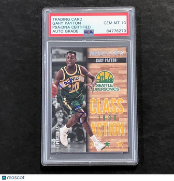 2013-14 Panini NBA Hoops Gary Payton #23 1990 Class Action PSA 10