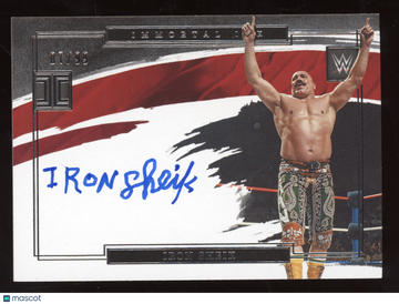 2022 Panini Impeccable WWE Immortal Ink Iron Sheik #IM-ISH /99