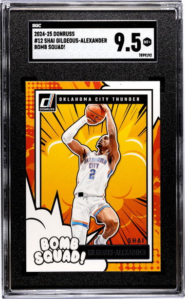 2024-25 Donruss #12 Shai Gilgeous-Alexander Bomb Squad! SGC 9.5