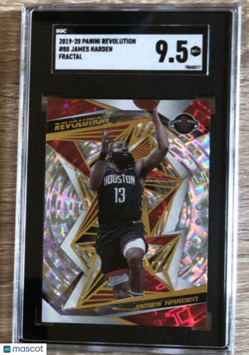 2019-20 Panini Revolution James Harden #88 Fractal SGC 9.5
