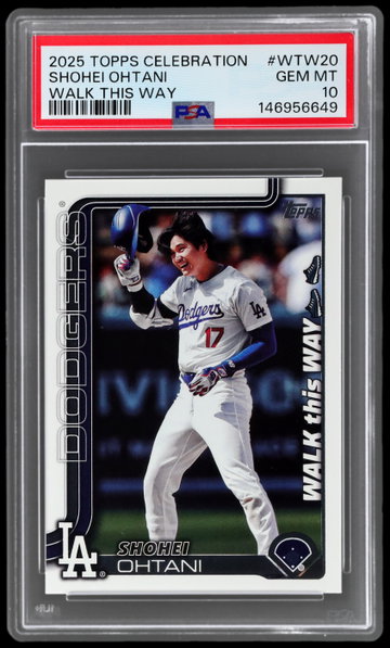 2025 Topps Mega Celebration Box Shohei Ohtani Walk This Way PSA 10
