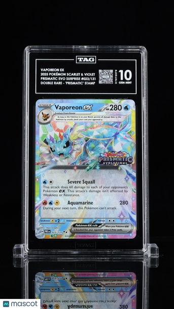 Pokémon Scarlet & Violet Vaporeon ex TAG 10 #023/131