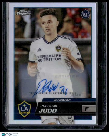 2023 Topps Chrome MLS Preston Judd #16 Autographs Refractor AU