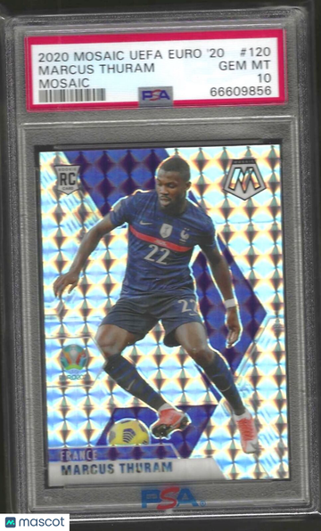 2020 Panini Mosaic UEFA Euro 2020 Marcus Thuram #120 PSA 10