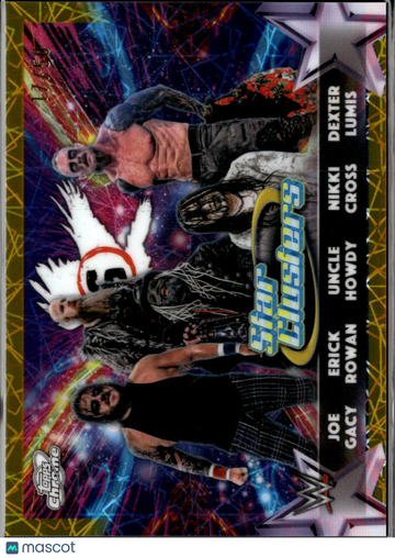 2026 Topps Chrome WWE Star Clusters Erick Rowan Uncle Howdy Joe Gacy Dexter Lumis Nikki Cross #SC-11 Gold