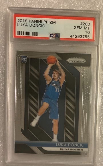 2018 Prizm Luka Doncic Rookie Rc #280 Psa 10 Gem Mint Dallas 