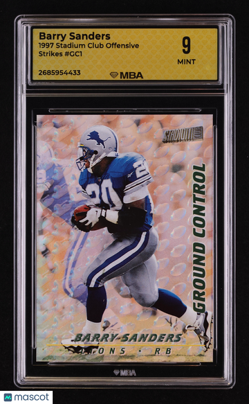 1997 Stadium Club Offensive Strikes Barry Sanders #GC1 MBA 9