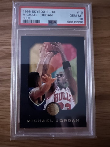 1995 Skybox E-XL Blue Michael Jordan #10 PSA 10