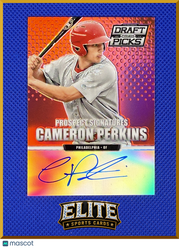 2013 Panini Prizm Perennial Draft Picks Cameron Perkins #94 Refractor /100 Prospect Signatures