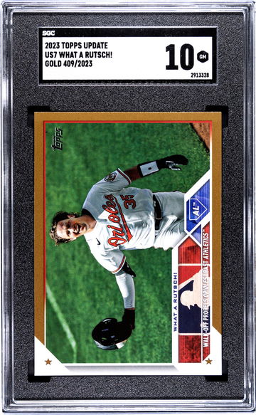 2023 Topps Update #US7 What A Rutsch! Gold /2023 SGC 10